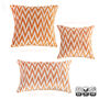 Cinnamon Zig Zag Silk Ikat Velvet Pillow Cover 40x40cm, thumbnail 5 of 6
