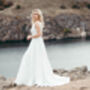 Bohemian Linen Wedding Dress, thumbnail 4 of 12