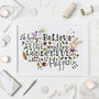 Inspirational Quote Art Print Always Believe, thumbnail 1 of 7