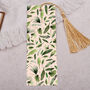 Tropical Palms Bookmark With Coloured Tassel, thumbnail 1 of 3