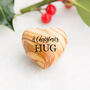 A Little Christmas Hug, Tiny Hug Token, Olive Wood, thumbnail 1 of 7
