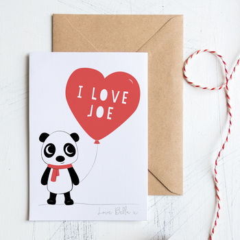Personalised Panda Love Card, 2 of 4