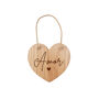 Oak Heart Hanger Featuring Slogan 'Amor', thumbnail 2 of 2