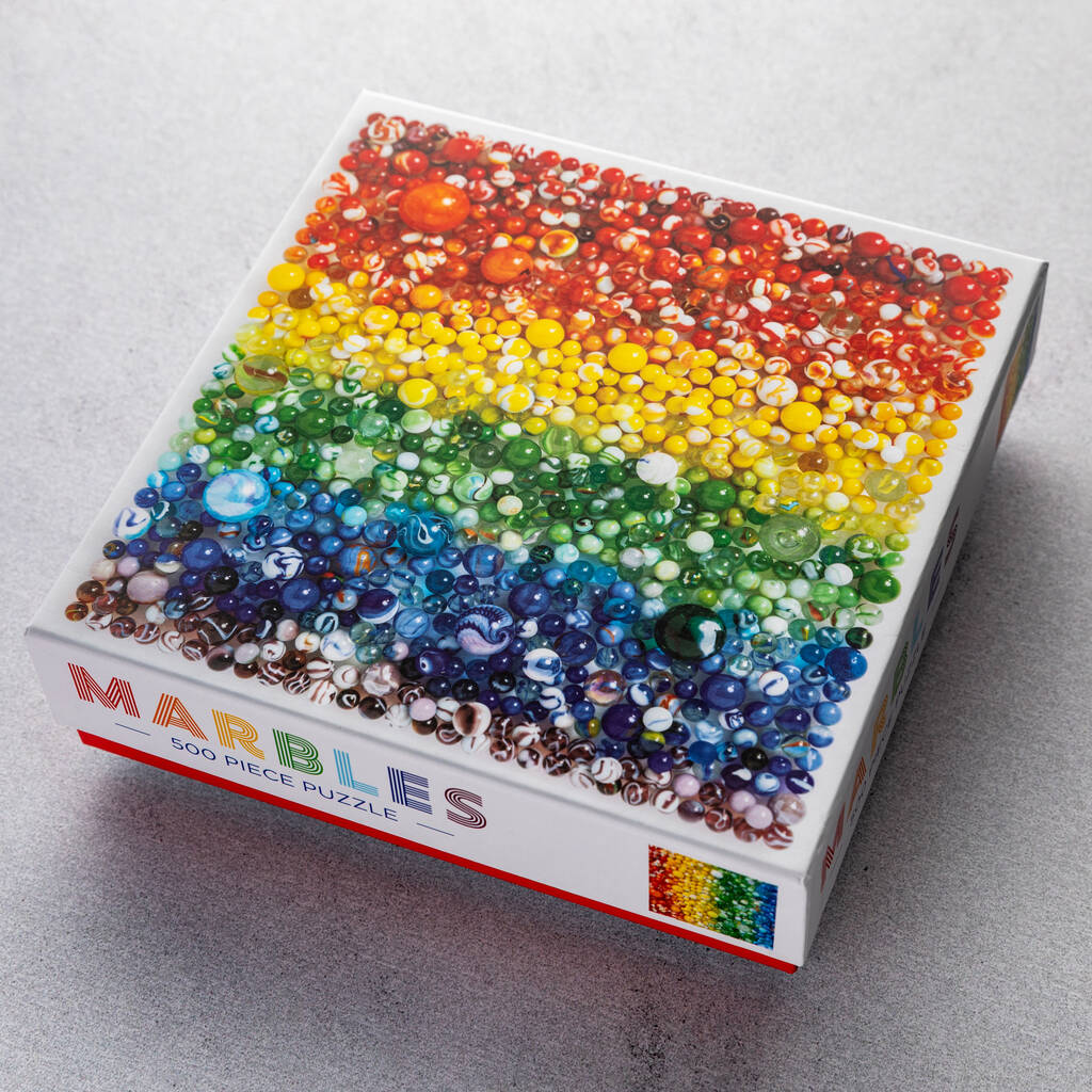 Rainbow Marbles 500 Piece Jigsaw Puzzle, 1 of 3