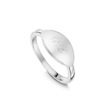 Elliptical Band Ring 925 Solid Silver, 3 of 7