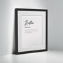 Personalised Brother Family Keepsake Framed Print, thumbnail 4 of 10