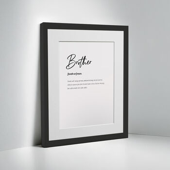 Personalised Brother Family Keepsake Framed Print, 4 of 10