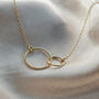 Gold Filled Interlocking Circle Family Connection Necklace, thumbnail 3 of 9