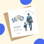 Son And Daddy You're My Hero Father's Day Card, thumbnail 2 of 2