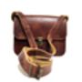 Leather Handbag With Clip, thumbnail 1 of 1