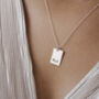 Customisable Rectangle Pendant Necklace, thumbnail 1 of 3