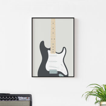 Stratocaster Guitar Print | Guitarist Music Poster, 11 of 11