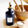Matt Black Glass Oil / Vinegar Pourer Bottle With Personalised Label, thumbnail 6 of 7