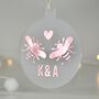 Personalised Bumble Bee Christmas Tree Bauble, thumbnail 1 of 9