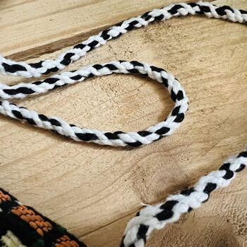 Handmade Emerald Green Turkish Kilim Shoulder Bag Boho, 4 of 5