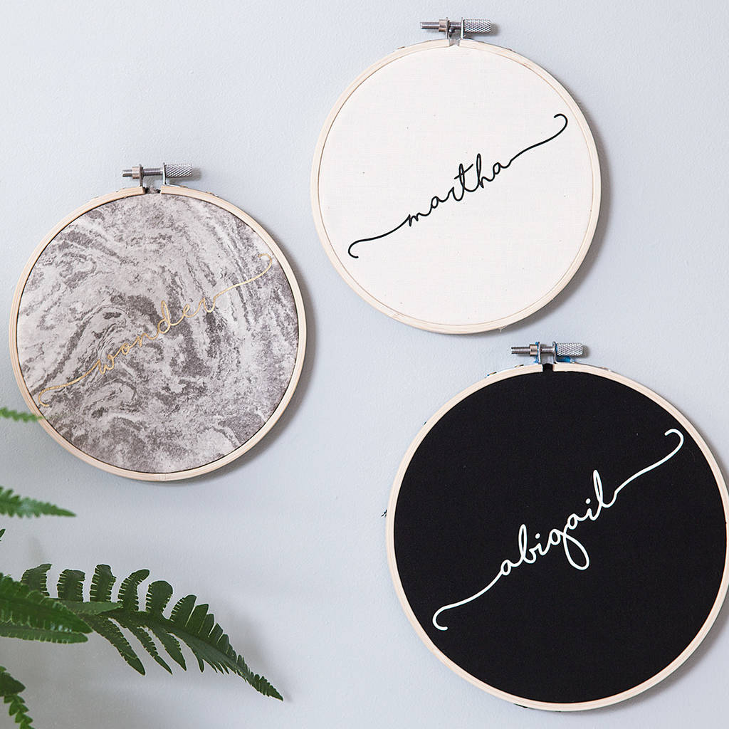 Personalised Name Wall Art By Clouds and Currents