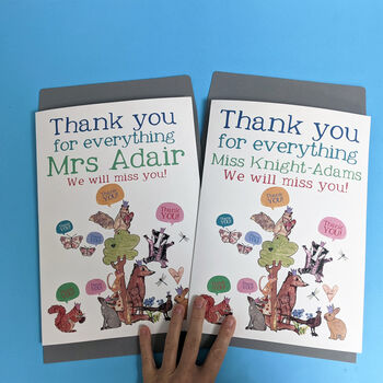 Personalised Big Thank You Card, 10 of 12