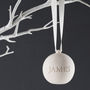 Personalised Engraved Ceramic Bauble, thumbnail 1 of 4