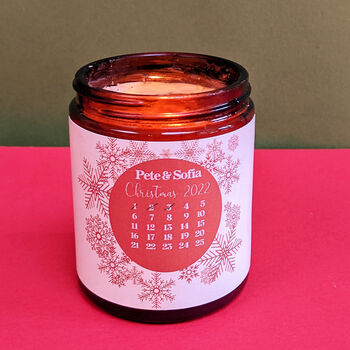 Personalised Scented Advent Candle With Music, 3 of 4
