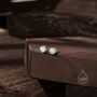 5mm Bezel Cz Crystal Stud Earrings In Sterling Silver, thumbnail 4 of 12