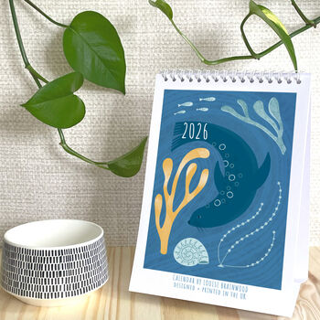 2026 Coastal Illustrated Mini Wall Calendar, 5 of 6