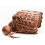 Vintage Full Cowhide Leather Baseball Glove And Ball, thumbnail 6 of 10