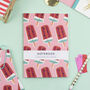 Watermelon Lolly Pattern Paperback Swiss Bound Notebook, thumbnail 1 of 8