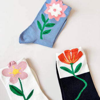 Pick Your Favourite Tulip Flower Socks In A Box, 4 of 11