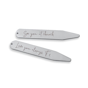 Personalised Handwriting Collar Stiffeners, 7 of 12