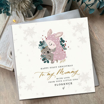 Baby Granddaughter First Christmas Card|W/Variations Sb, 4 of 5