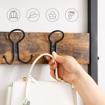 Hallway Cabinet With Shoe Rack And Coat Hooks, 4 of 9