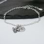 Personalised Bumble Bee Bracelet In Sterling Silver, thumbnail 3 of 3