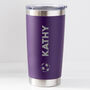 Personalised Football Name Thermos Insulated Travel Cup, thumbnail 6 of 7