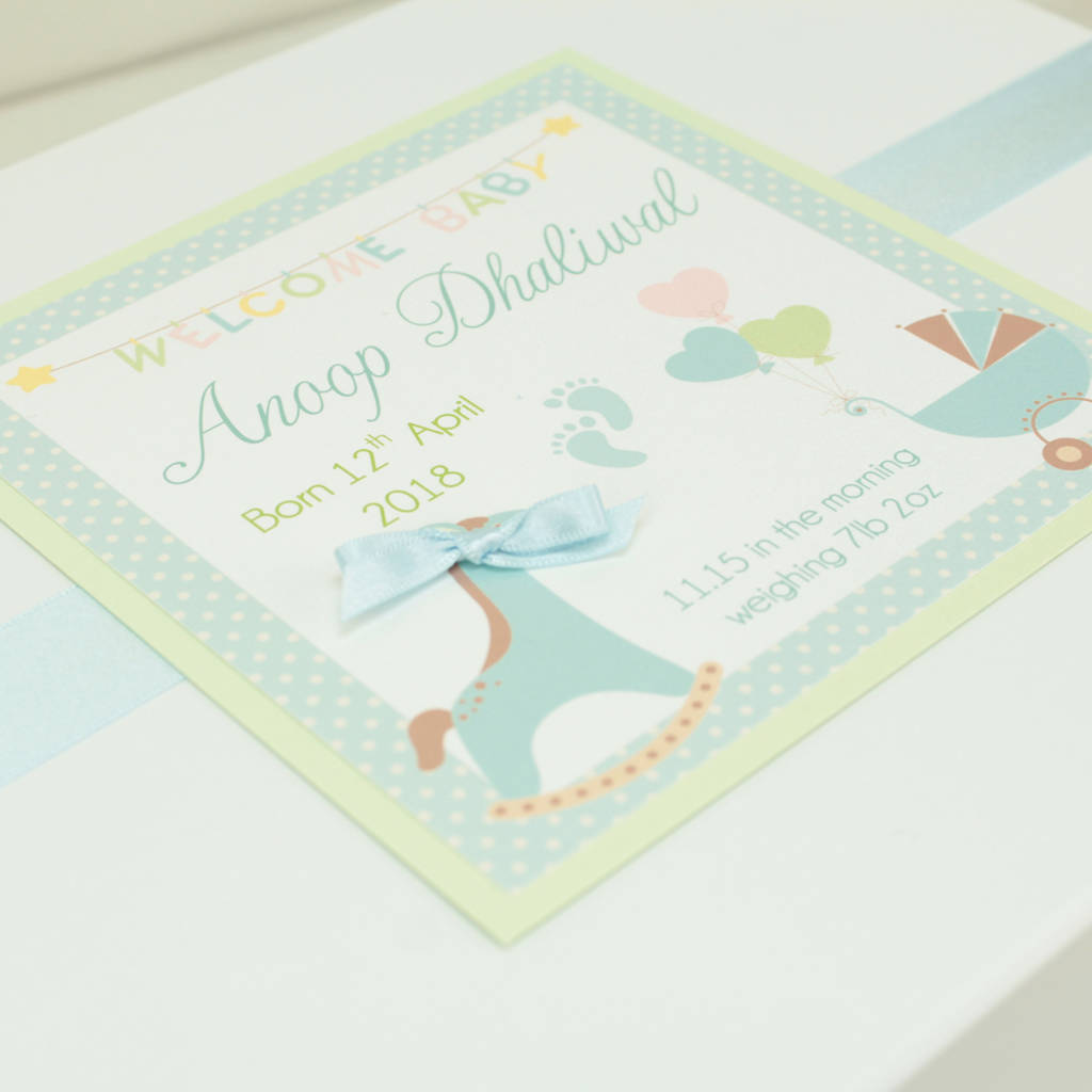 new baby personalised rocking horse keepsake box by dreams to reality