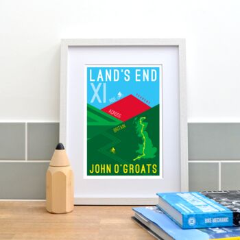*Personalised* Land's End John O' Groats Print #Three, 2 of 3