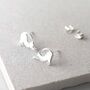 Sterling Silver Kitten Stud Earrings, thumbnail 3 of 5