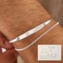 Personalised Men's Handwriting Torque Bracelet, thumbnail 4 of 5