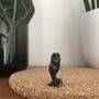 Miniature Bronze Barn Owl Sculpture 8th Anniversary, thumbnail 11 of 12