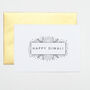 Happy Diwali Card In Gold Foil, thumbnail 2 of 8