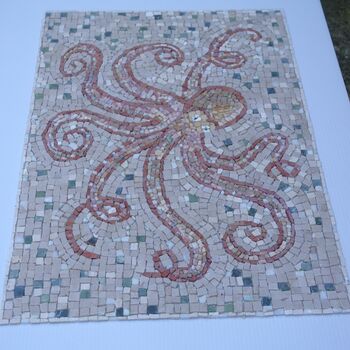 Red Octopus Marble Mosaic, 3 of 5