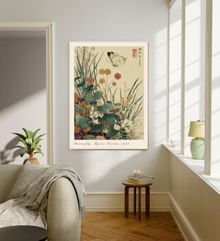 Japanese Butterfly Art Print, 4 of 4