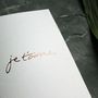 'Je T'aime' Rose Gold Foil Love Valentines Card, thumbnail 1 of 4