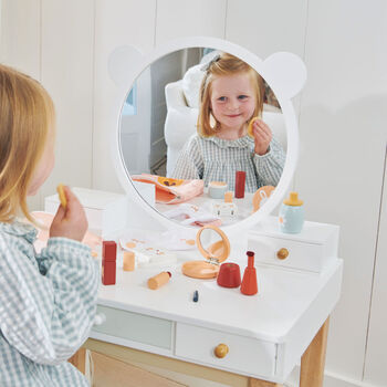 Eco Friendly Children's Dressing Table And Stool, 6 of 7