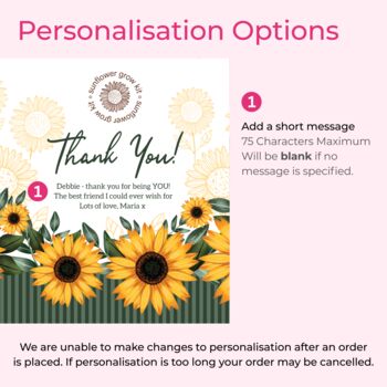 Personalised Grow Your Own Flowers Thank You Gift, 2 of 4