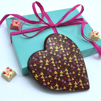 Large Dark Chocolate Heart Gift, 2 of 3