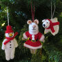Mrs Santa Paws Fair Trade Handmade Christmas Felt, thumbnail 4 of 6