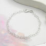 Sterling Silver Hearts Anklet, thumbnail 1 of 4