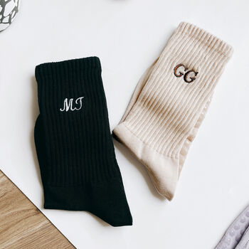 Custom Embroidered Name Yoga Pilates Socks, 7 of 12