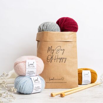 Beginners Mittens Knitting Kit, 10 of 10