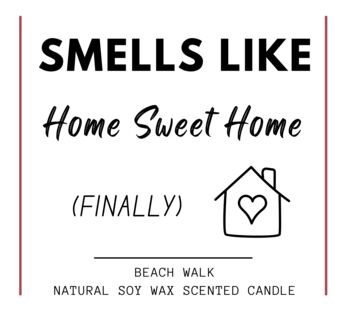 Funny New Home Candle Gift, Home Sweet Home Finally, 6 of 7